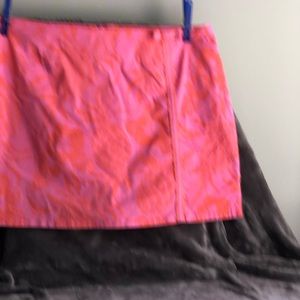 Lilly Pulitzer Skort Hawaiian floral flowers with pineapple size 12